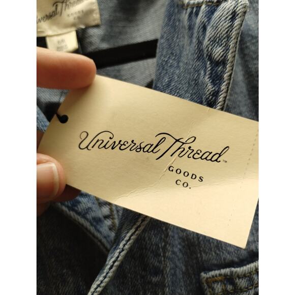 Universal Thread NWT Womens Size 8 Long Sleeve Baggy Utility Blue Denim Jumpsuit - Picture 7 of 8